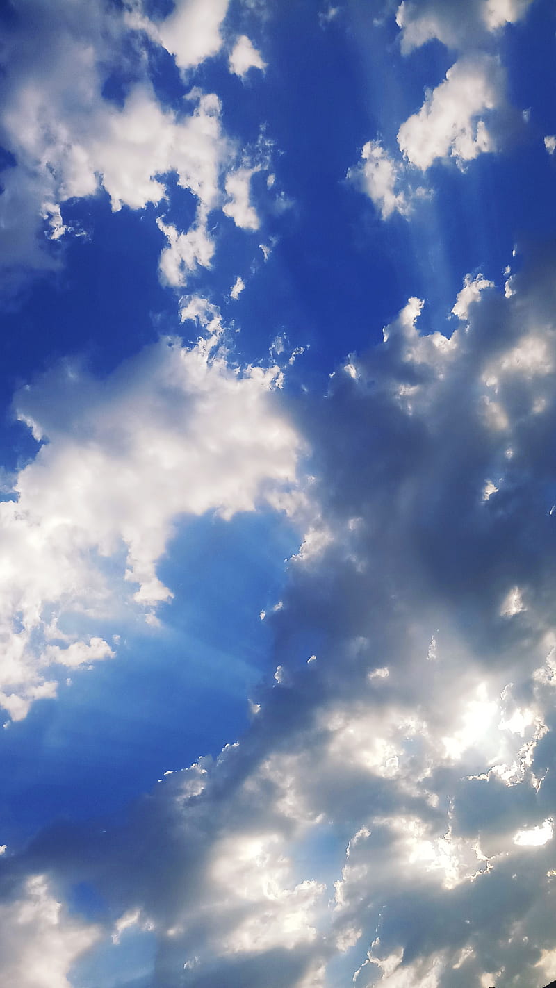Blue clouds, bright, heaven, life, HD phone wallpaper | Peakpx