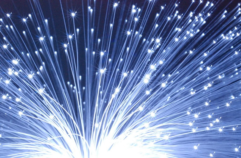 Fiber Optic Expirence , abstract, blue, HD wallpaper