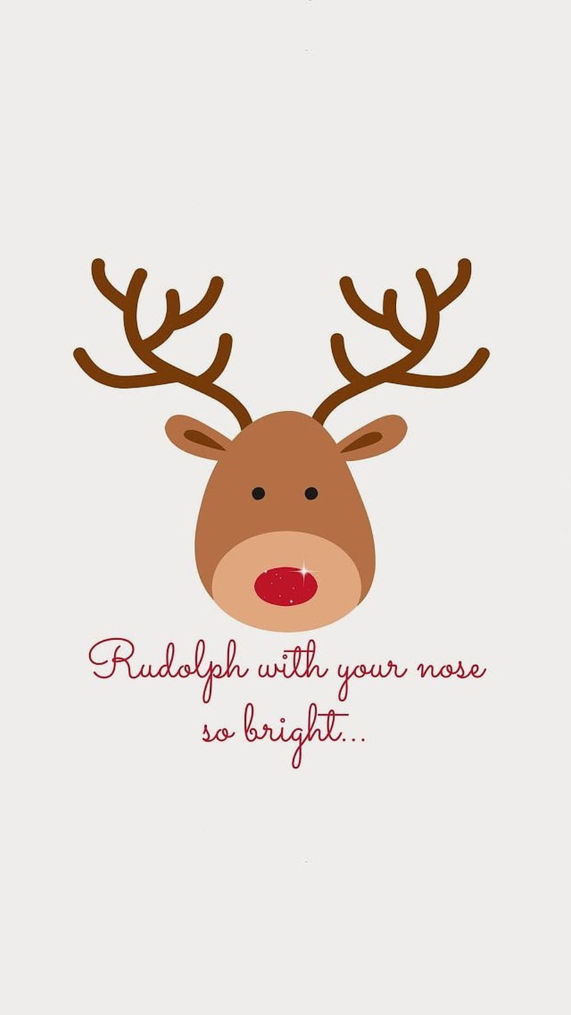 Download Christmas Lights On Cute Reindeer Wallpaper  Wallpaperscom