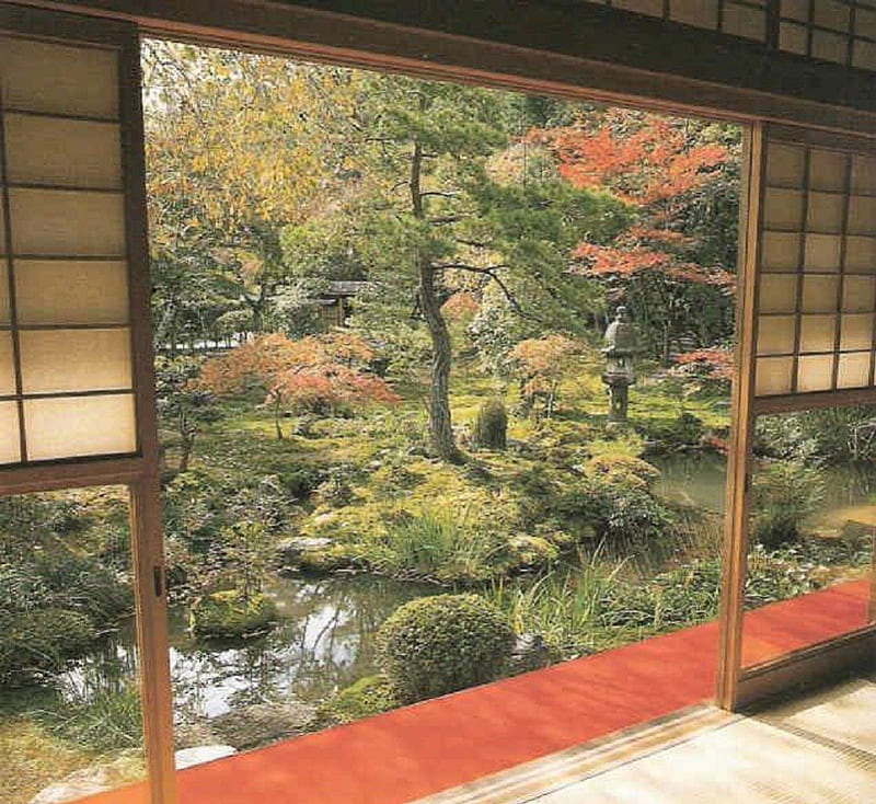 Japanese Garden, nature, view, tea house, HD wallpaper