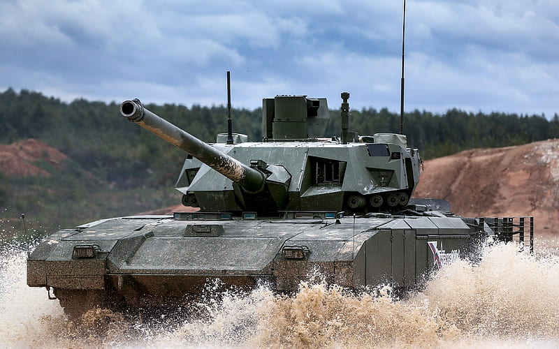 Russian battle tank, T-14, Armata, Russian army, modern armored vehicles, tank, HD wallpaper