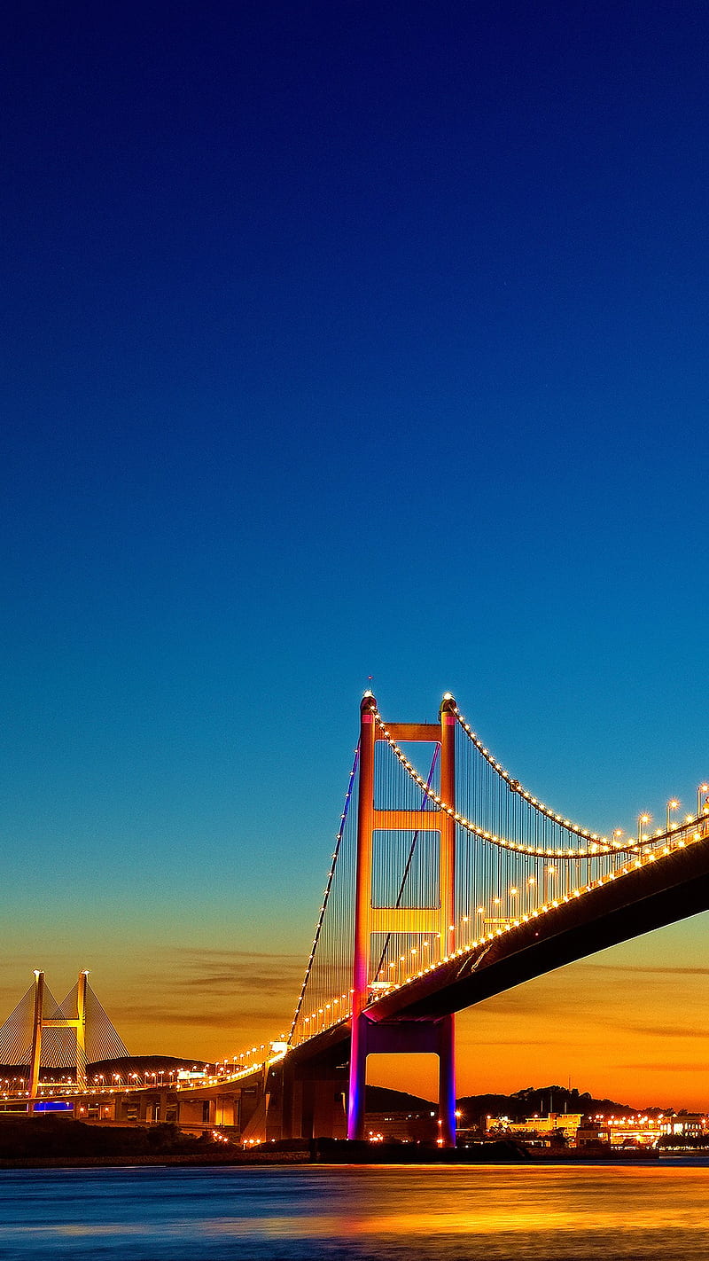 Golden Gate Bridge night, night san francisco, san francisco, usa, HD phone wallpaper