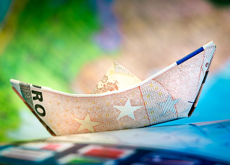 euro, banknote, blur, HD wallpaper