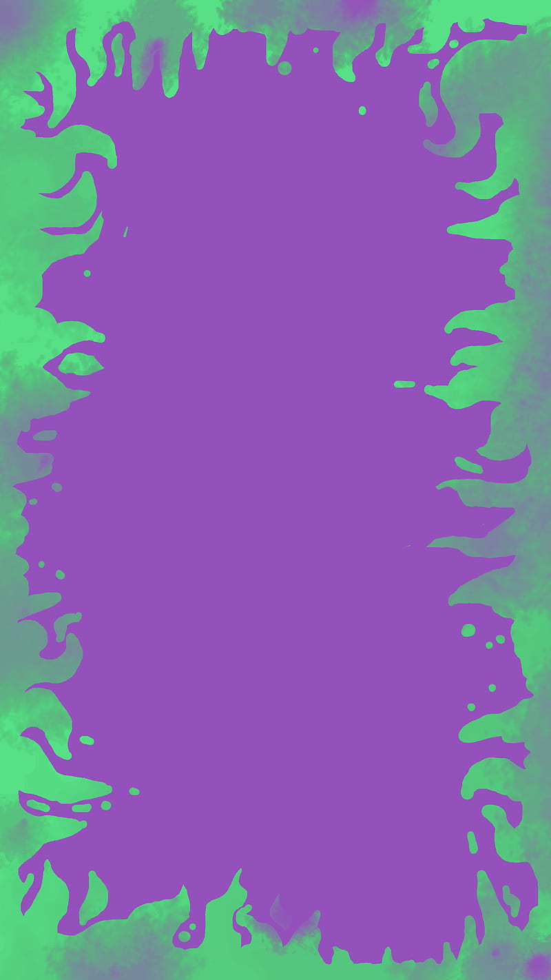 FIRE FRAME, copy space, drawing, empty space, flame, green, negative space, purple, texture, HD phone wallpaper
