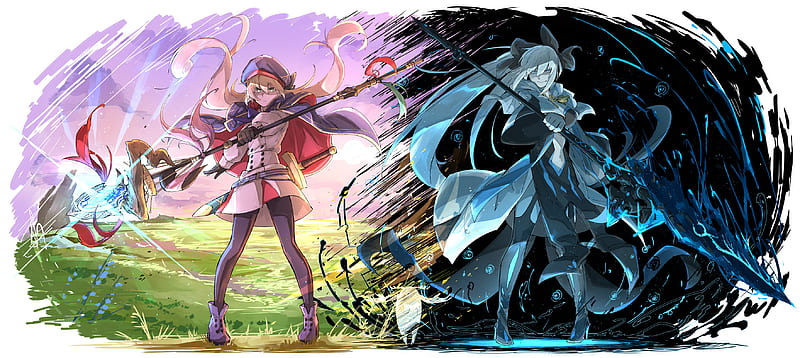 Anime, Saber (Fate Series), Fate/grand Order, Artoria Caster, Morgan Le Fay (Fate/grand Order), Fate Series, HD wallpaper