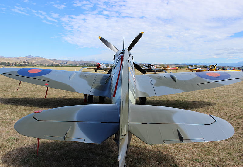 TasmanWarbirds, aviation, omaka, supermarine spitfire, warbirds, ww2, HD wallpaper