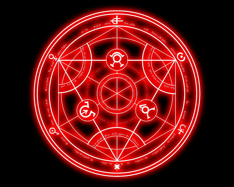 Alchemy Circle, fullmetal alchemist, circle, anime, alchemy, HD wallpaper