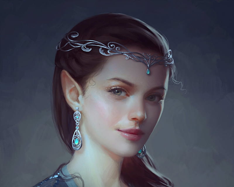 Celtic Princess, fantasy, face, princess, woman, HD wallpaper