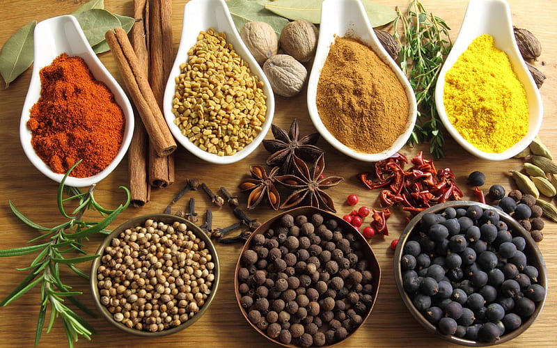 Spice & Herbs, herbs, spice, medical, masala, HD wallpaper