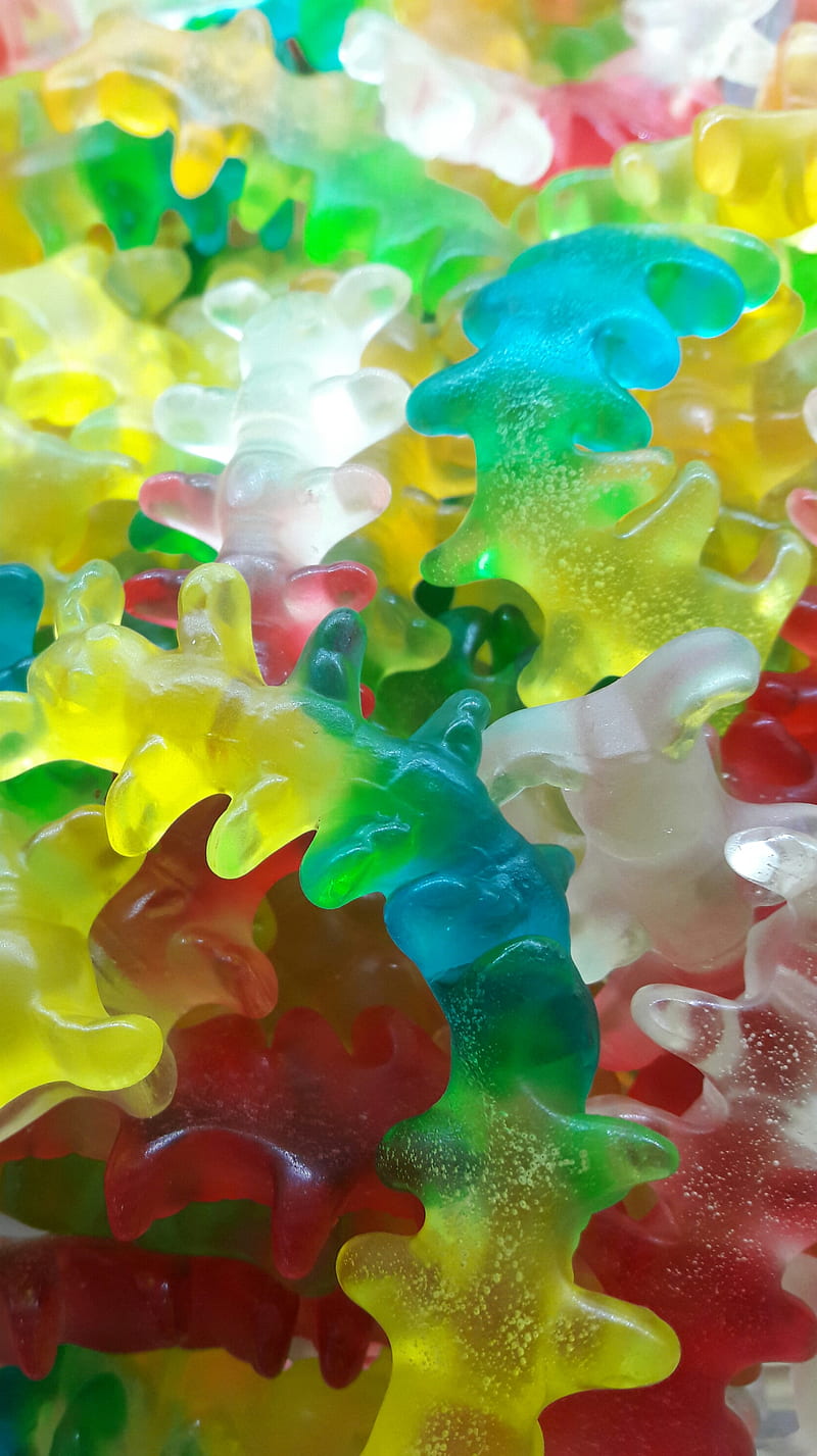 Gummy bears, bear, colors, gummy bear, jelly fruit, HD phone wallpaper