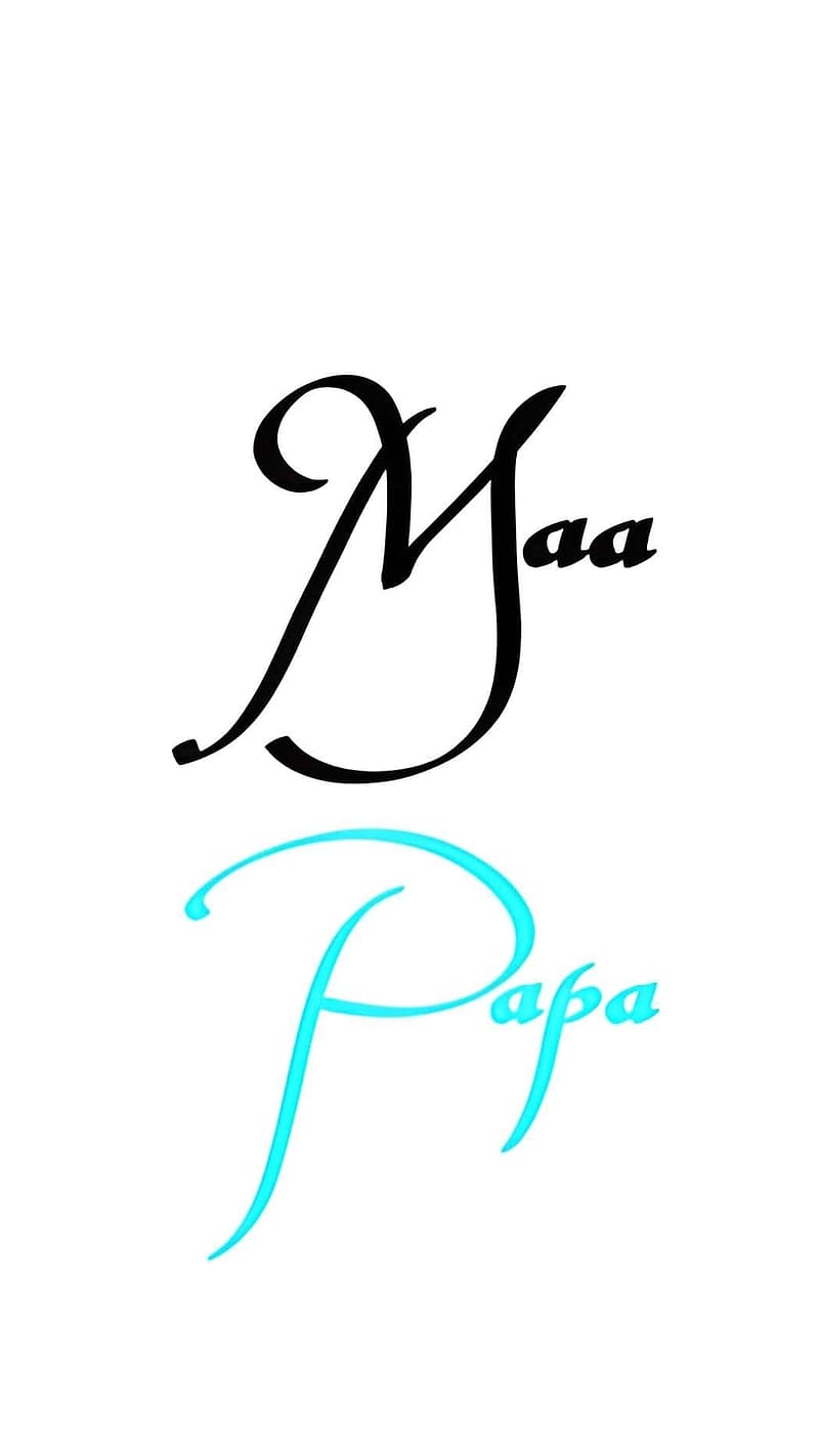 Maa Papa Ka, Black And Blue, HD phone wallpaper
