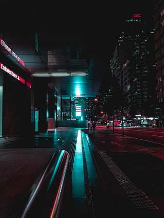 Cyberpunk Street Night HD Wallpaper - KDE Store