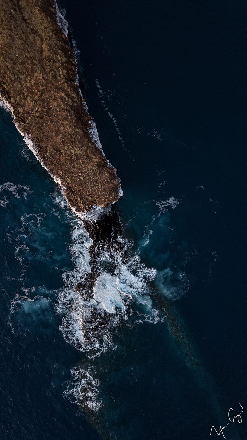 Peninsula, beaches, blue, drone, edge, epic, natural, nature, ocean, sea, HD phone wallpaper