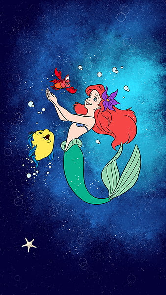 Ariel Little Mermaid Bubbles Deep Disney Linguado Ocean Thelittlemermaid Hd Phone Wallpaper Peakpx