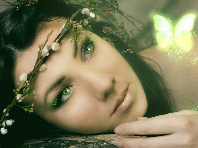 beautiful green eyes