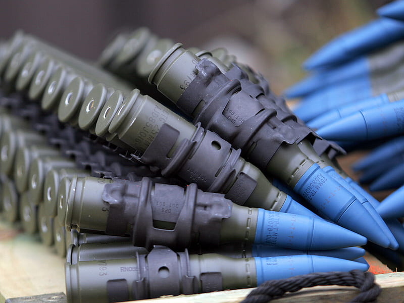 Ammunition, rounds, 25mm, graphy, bullets, abstract, blue, HD wallpaper