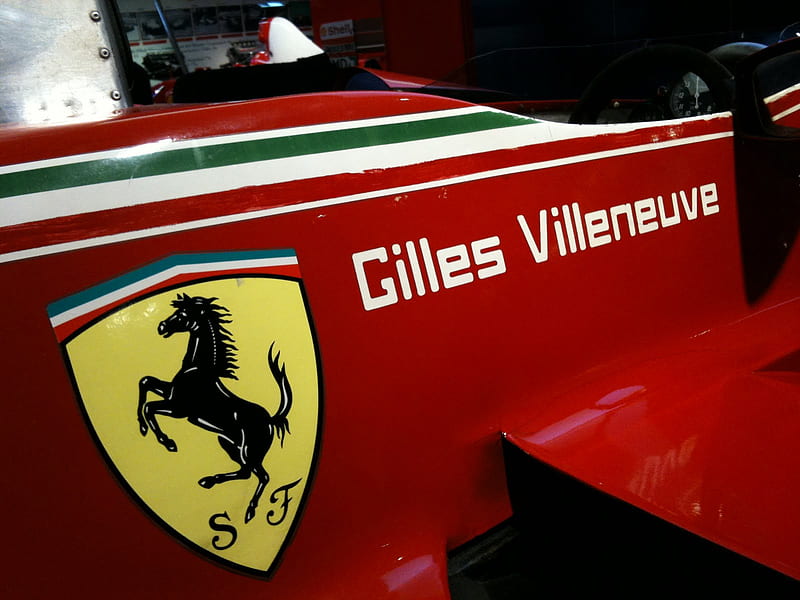 Gilles F1 Car, f1, gilles villeneuve, formula 1, ferrari, HD wallpaper