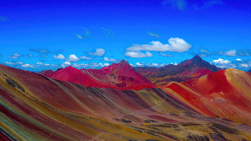 Rainbow Mountains In Peru , mountains, nature, HD wallpaper