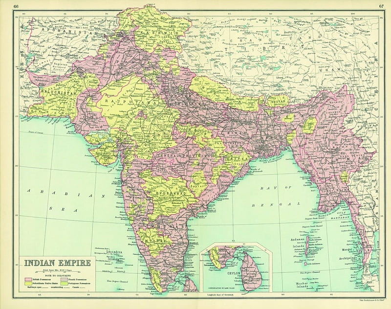 India, ancient, states, map, HD wallpaper