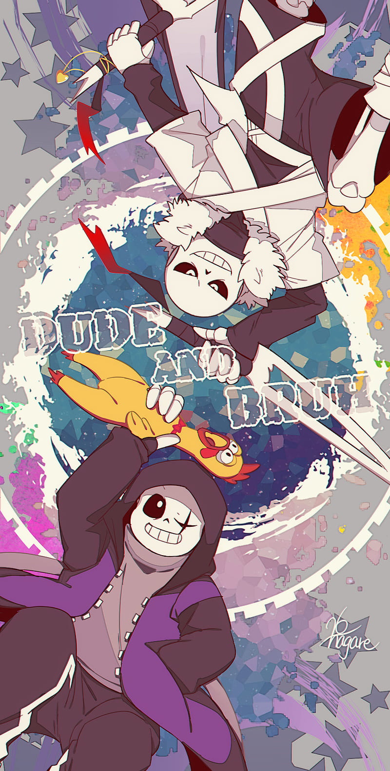 EPIC!SANS VS CROSS!SANS .Клён. - Illustrations ART street