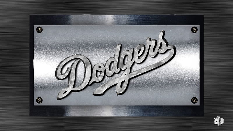 Dodgers steel Plaque, Los Angeles Dodgers baseball, Los Angeles Dodgers Logo, Major league Baseball, Los Angeles Dodgers , Dodgers, Los Angeles Dodgers background, HD wallpaper