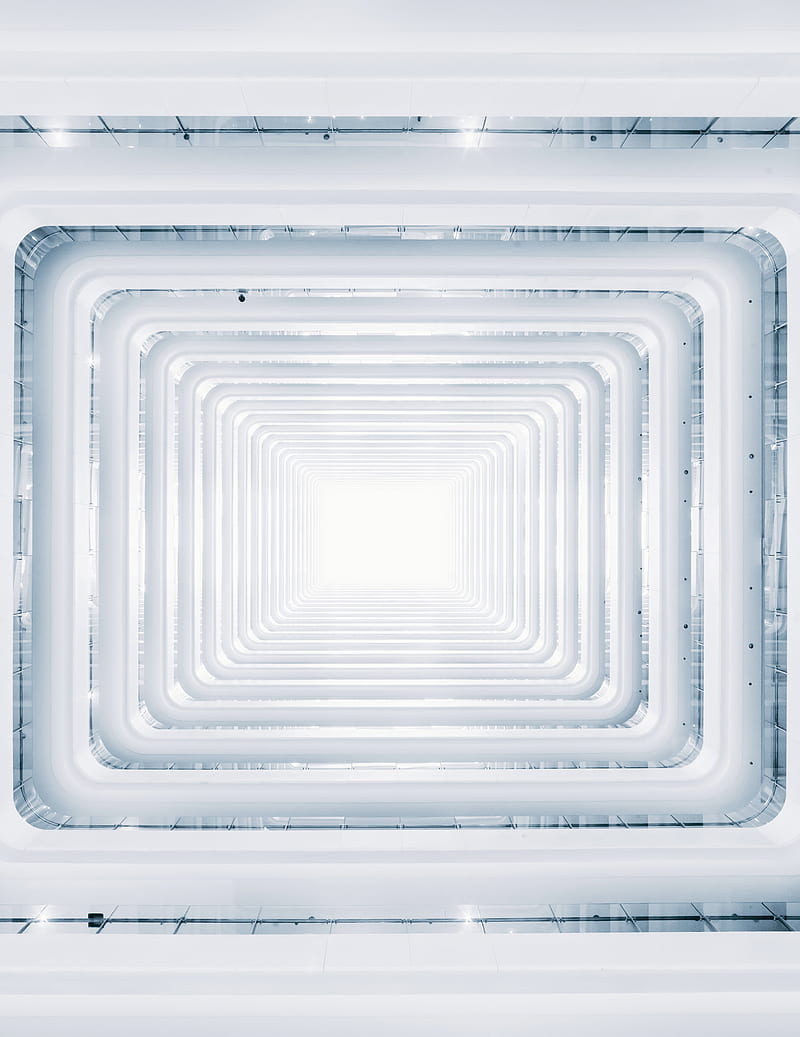 tunnel, light, bright, architecture, symmetry, HD phone wallpaper