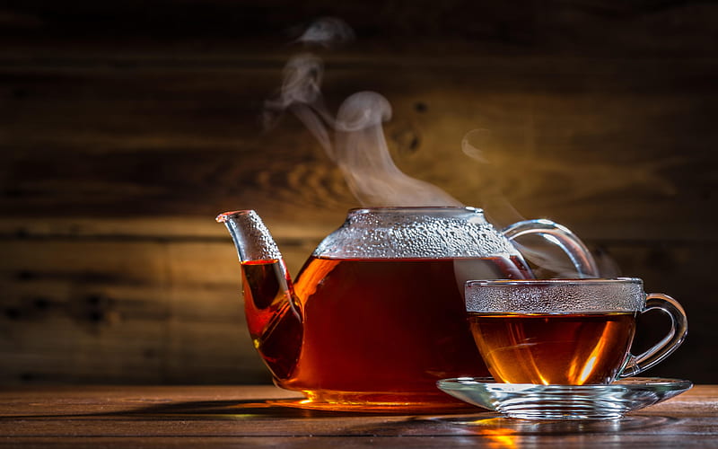 ❤️, Cup, Teapot, Drink, Tea, HD wallpaper