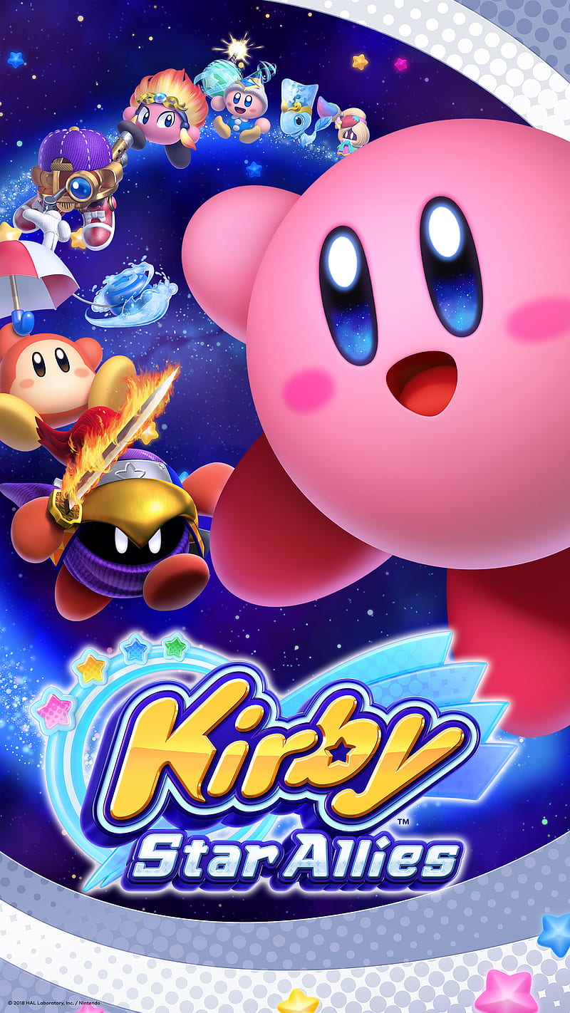 Kirby Star Allies MN, cute, games, my nintendo, nintendo, HD phone wallpaper