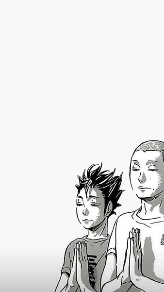 Tanaka and Nishinoya, anime funny, haikyuu, haikyuu funny, HD