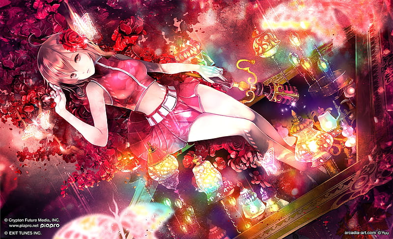 Meiko, vocaloid, girl, anime, manga, tagme, pink, HD wallpaper