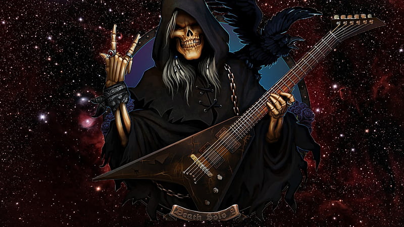 Rocking Grim Reaper, Fantasy, dark, Rocking, Grim Reaper, HD wallpaper