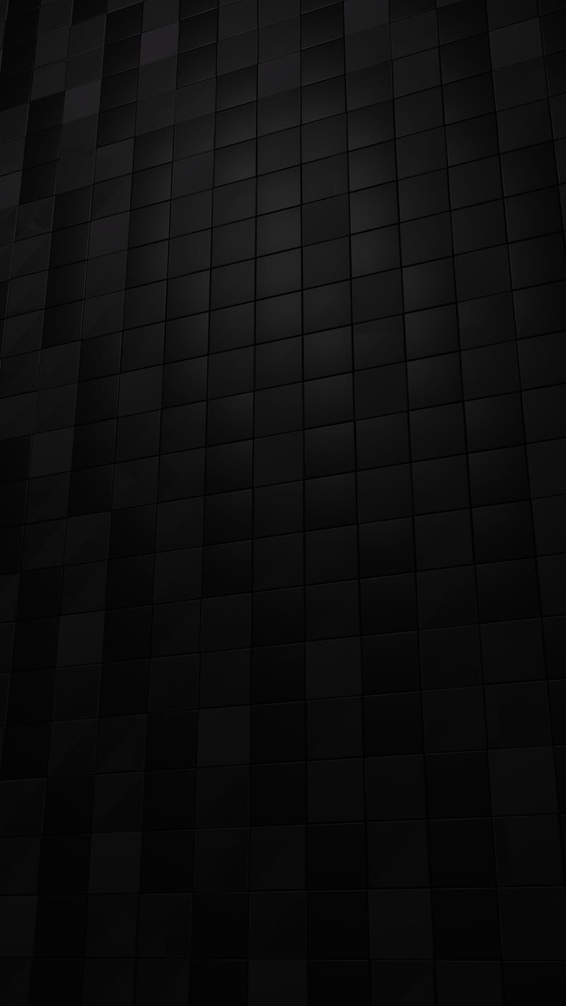 Black Cube Wall, 3d, black, cool, cubes, dark, desenho, pattern, simple, wall, HD phone wallpaper