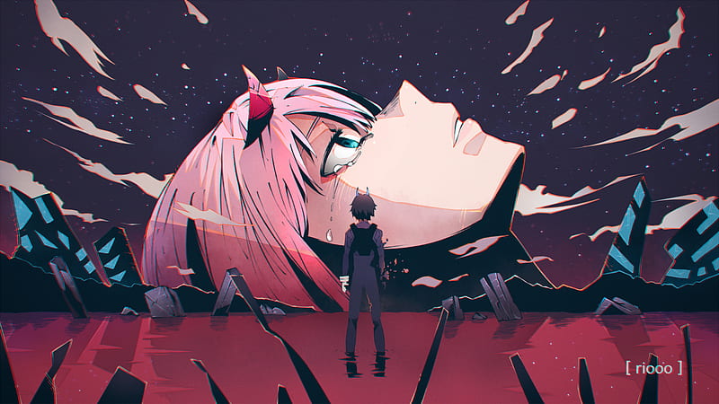 Darling In The FranXX Face Of Zero Two And Back View Anime, HD wallpaper
