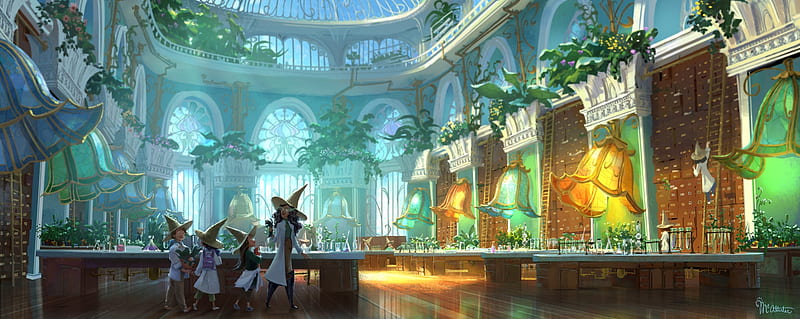 Seed Library, fantasy, cathleen mcallister, witch, school, luminos, HD ...