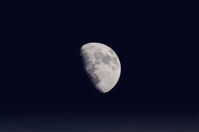 full moon, moon, dark, HD wallpaper