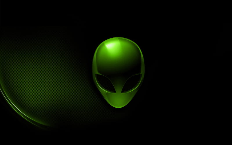 Alienware, logo, green, gaming machine, alien, laptop, HD wallpaper ...