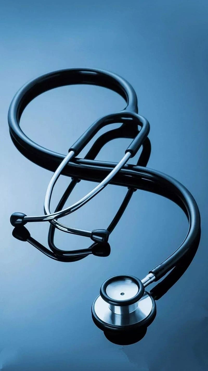 Stethoscope Reflection, stethoscope, medical device, HD phone wallpaper