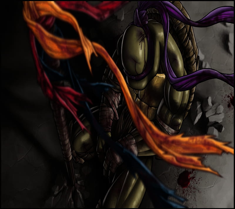 Donatello, niinja, tmnt, turtle, HD wallpaper