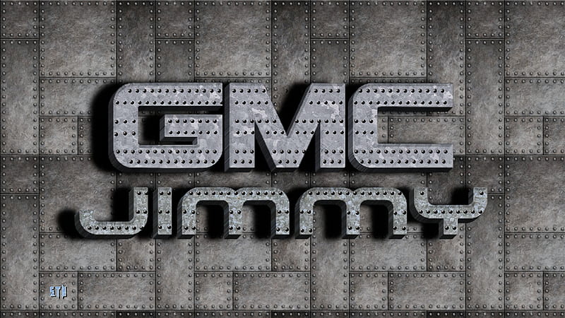 GMC Jimmy Galvinized steel logo, General Motors Corperation, GMC , GMC Trucks Logo, GMC Truck Logo, GMC emblem, GMC, GMC Trucks, HD wallpaper