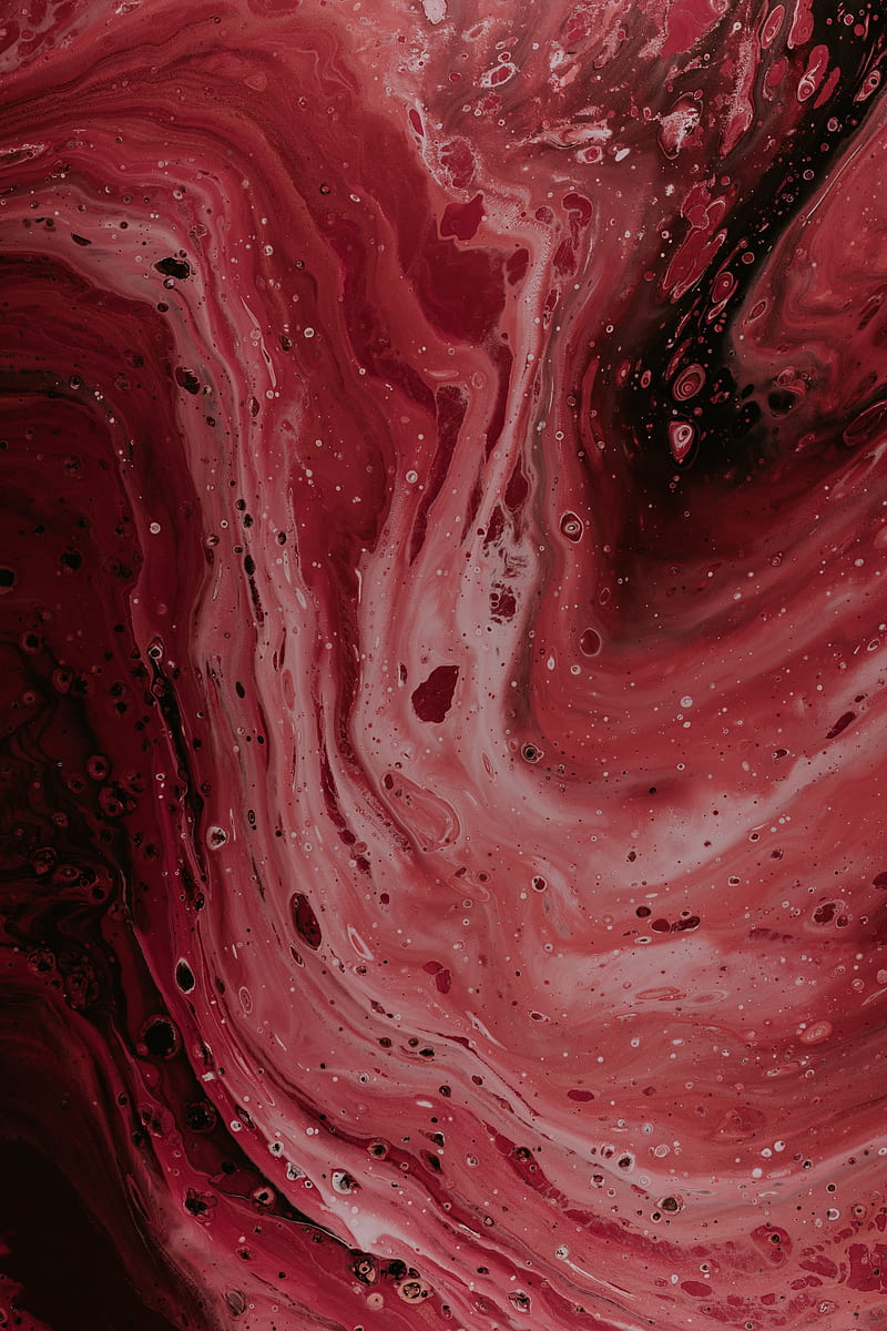 stains, liquid, texture, red, abstraction, HD phone wallpaper
