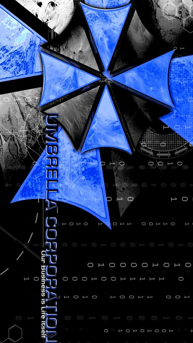 Blue Umbrella, resident evil, umbrella, corp, blue, HD wallpaper