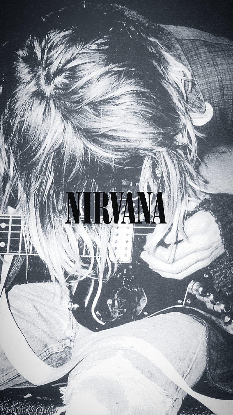 Nirvana Kurt Cobain, rock, grunge, music, kurt cobain, guitar, HD phone wallpaper