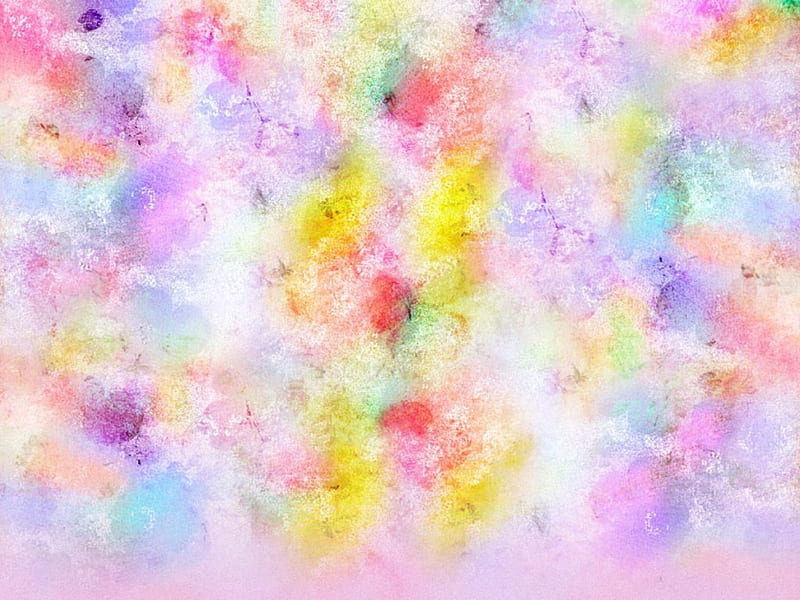 Rainbow Splatters, splattered paint, rainbow, pink, HD wallpaper