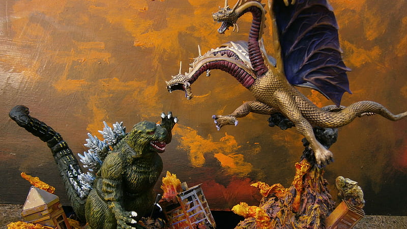 Godzilla Versus King Ghidorah Movies, HD wallpaper