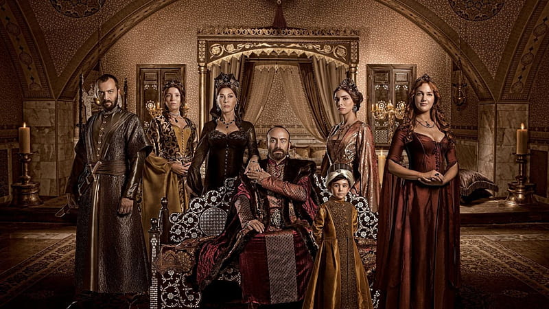 The Magnificent Century, red, sultan, movie, odalisque, queen, blonde, man, red hair, woman, girl, people, tv series, beauty, princess, suleyman the magnificent, HD wallpaper