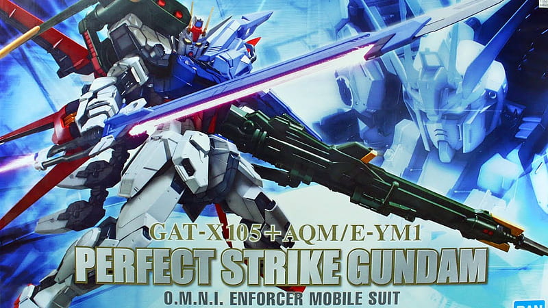 Bandai Spirits Perfect Grade GAT X105 AQM E YM1 Perfect Strike Gundam O.M.N.I. Enforcer Mobile Suit 1:60 5059011 (Also Listed As 2499946) Everest Model, HD wallpaper