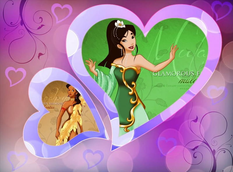 Mulan,And,Pocahontas,Two,Disney,Princesses, Mulan, Disney, Two, And, Pocahontas, Princesses, HD wallpaper