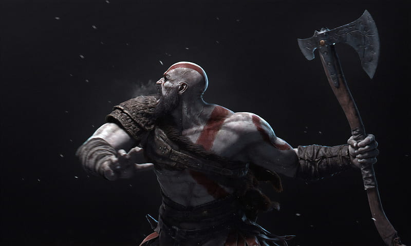 Kratos New Art, kratos, games, artwork, arstation, HD wallpaper