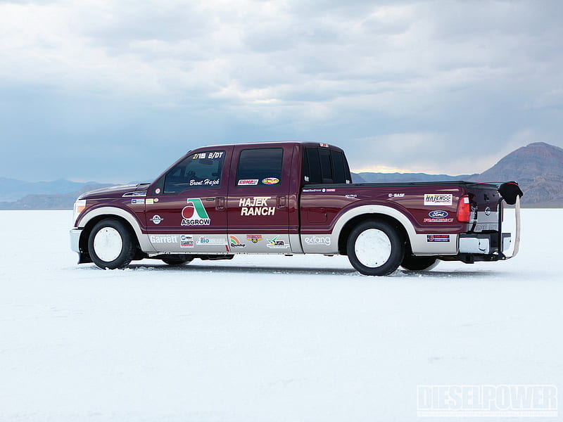 180-mph 2011 Ford F250 Scorpion, salt flats, truck, ford, diesel, HD wallpaper