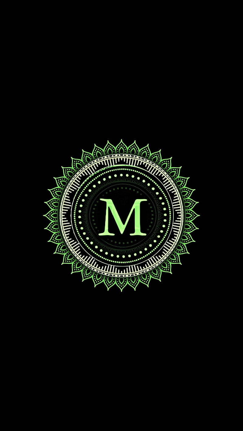 M Stamp, always on display, galaxy, green, initial, monogram, samsung, HD  phone wallpaper | Peakpx